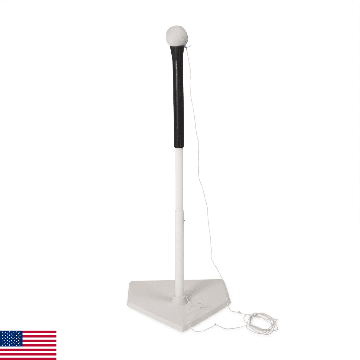 Champion Sports Batting Tee Trainer -Mounted Adjustable Telescopic Batting Tee - - Image 1