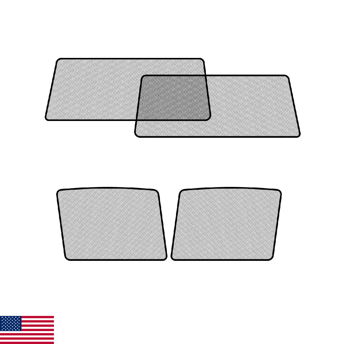Toyota RAV4 Car Window Shades 2013-2018 4 Pack Sun Blocker Breathable Mesh UV He - Image 1