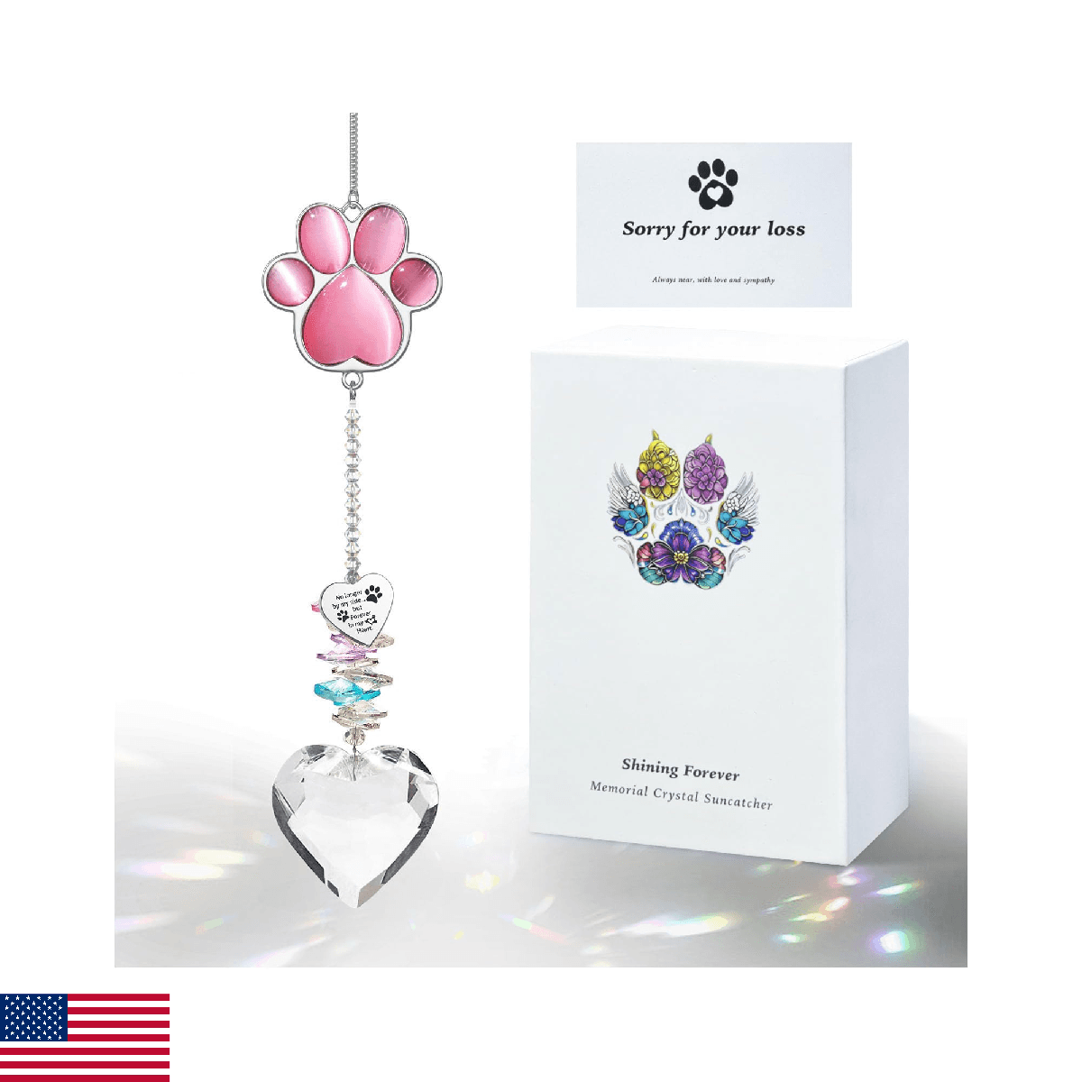 Pet Memorial Suncatcher - Dog Memorial Gifts, Pet Loss Sympathy, Thoughtful Dogs - Image 1