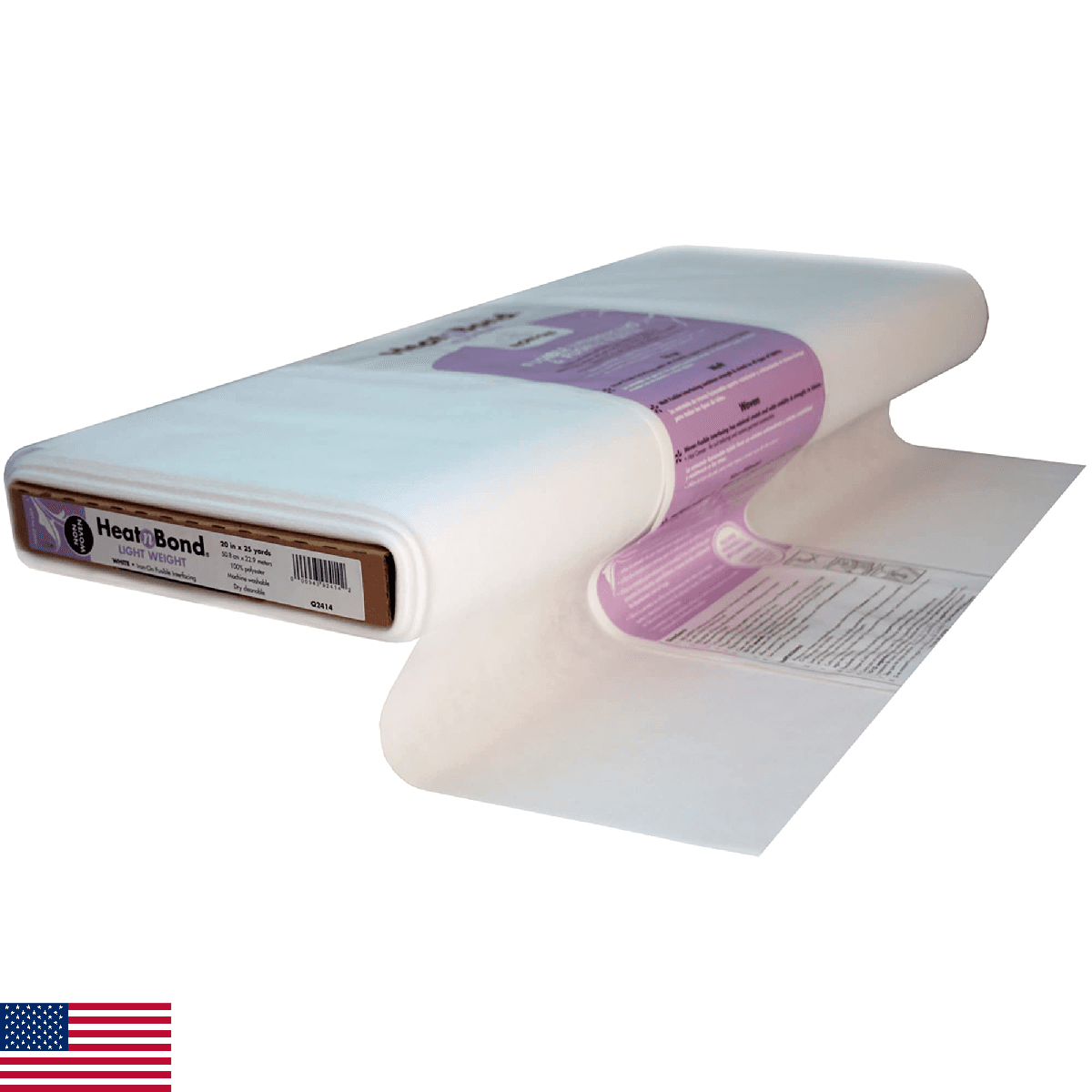 HeatnBond Fusible Interfacing Non-Woven Lightweight, 20" x 25 Yards - Image 1