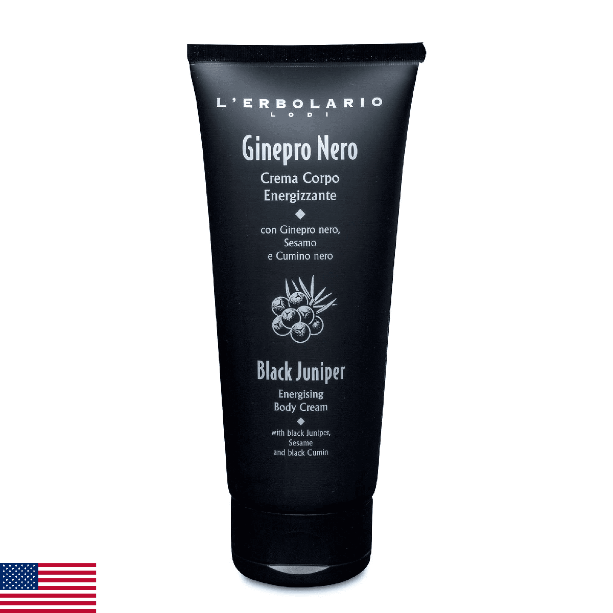 L’Erbolario Energizing Body Cream Black Juniper 6.7oz - Moisturizing Skin Care - Image 1