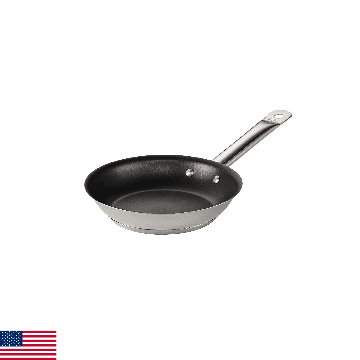 Tramontina 8-Inch Non Stick Small Frying Pan, Tri-Ply Base Stainless Steel Skill - Image 1