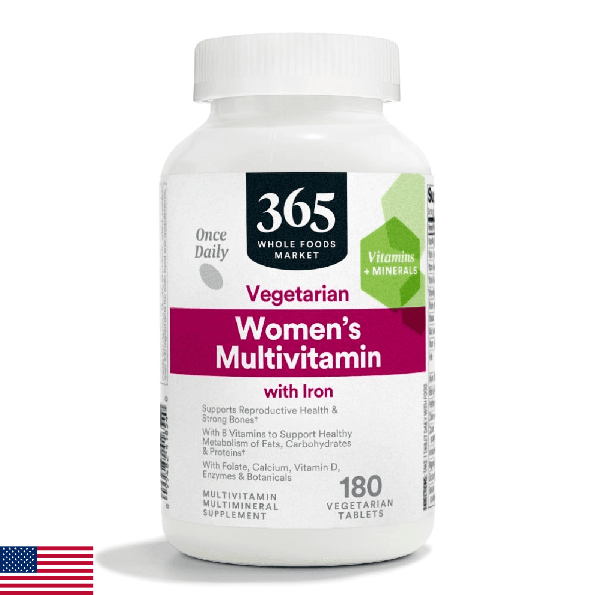 365 by Whole Foods Market, Women's One Daily Multivitamin Tablets, 180 Count - Image 1