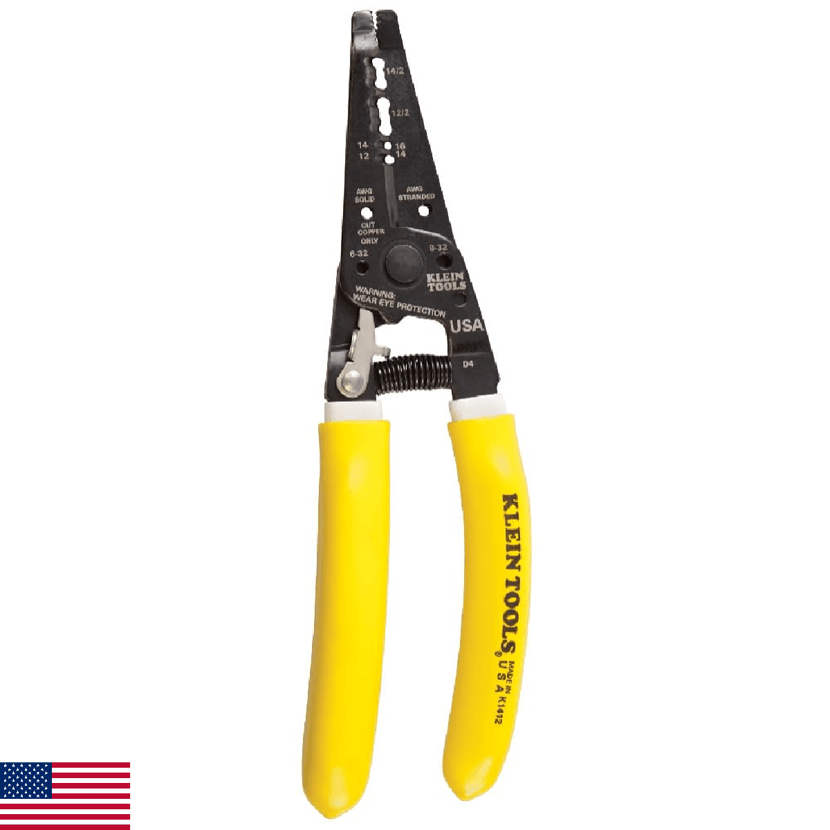 Klein Tools K1412 Wire Cutter / Stripper, Made in USA, Dual NM Cable Stripper an - Image 1