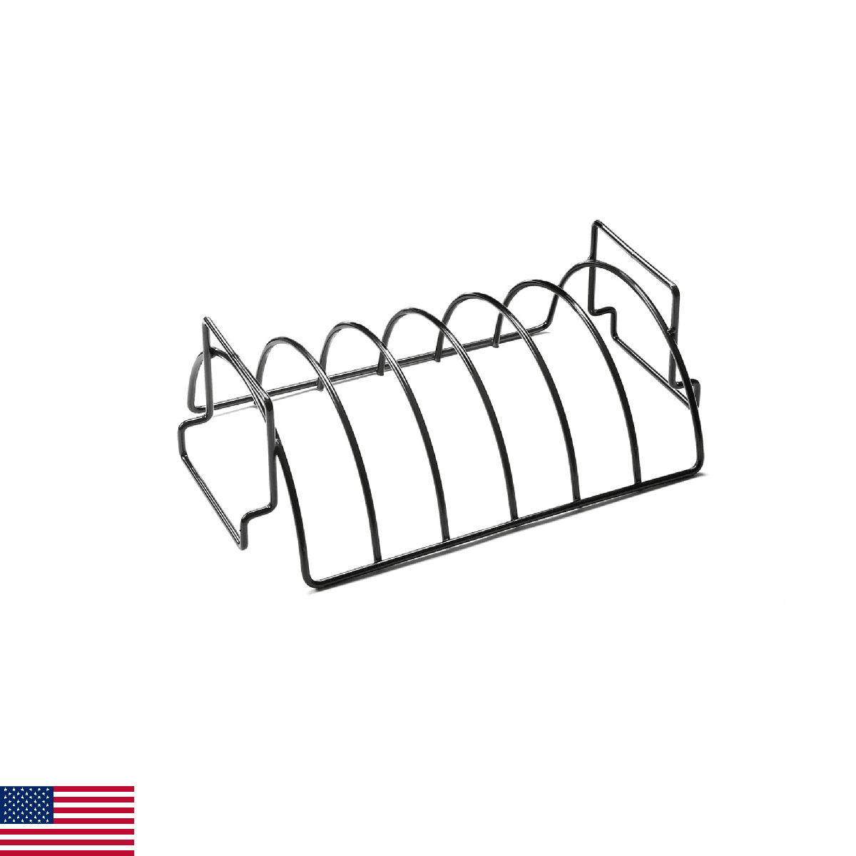 Outset QD50 Non-Stick Reversible Roast Rib Rack 9.75x14.75x5.25 inches - Image 1