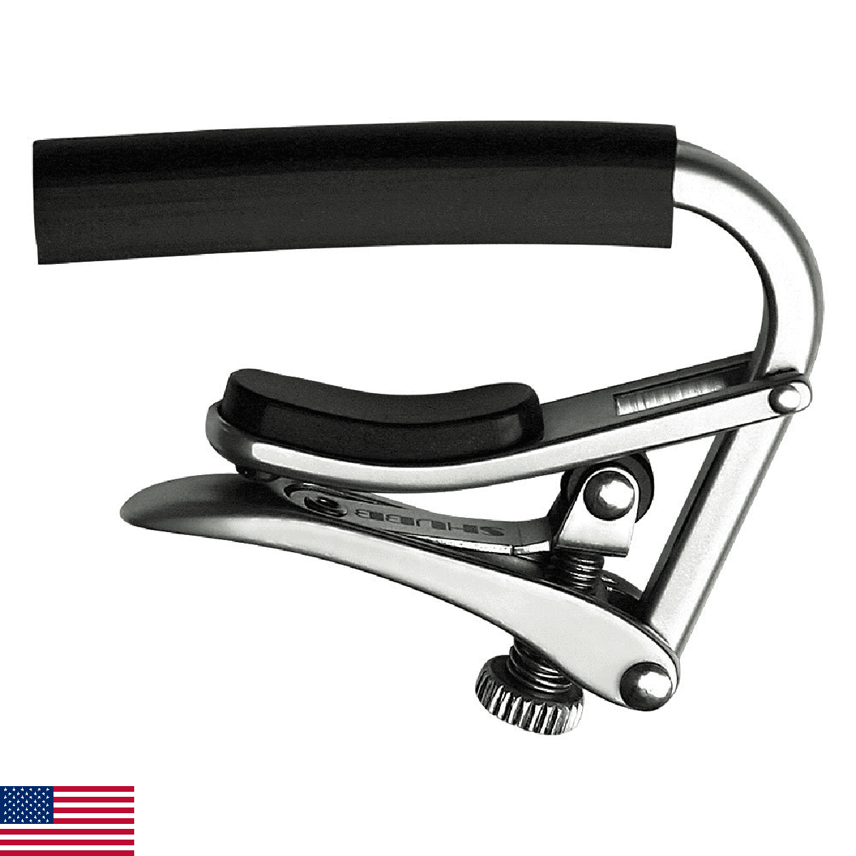 C1N Shubb Standard Series Acoustic Guitar Capo - Brushed Nickel - Image 1