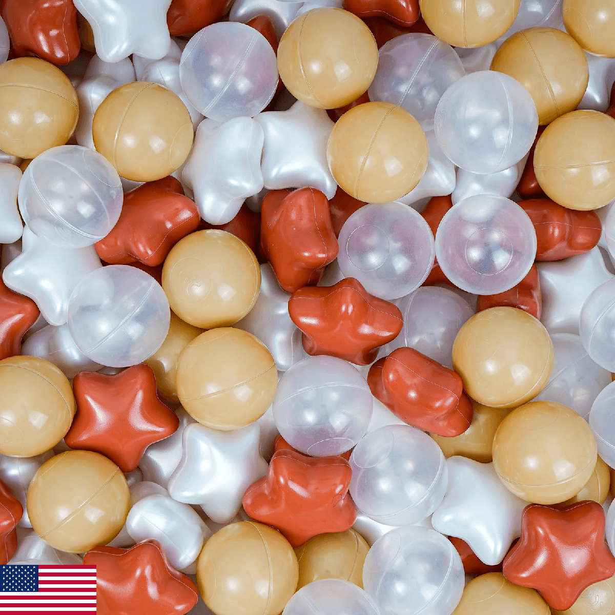 Dekeyoo Ball Pit Balls Pack of 100 - BPA Free, Crush Proof Plastic Balls for Bal - Image 1