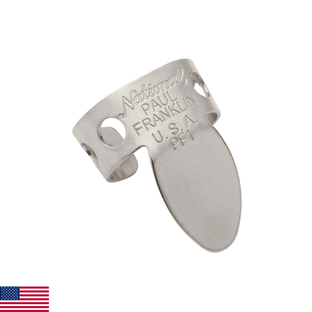 D'Addario Paul Franklin National Nickel Finger Picks - 4-pack - Image 1