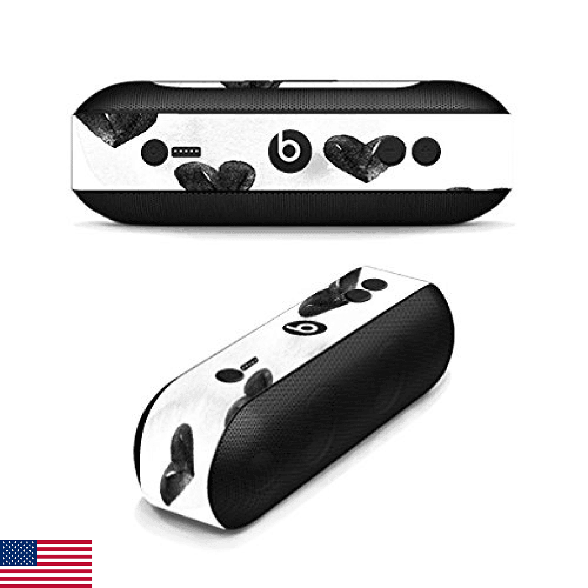 MightySkins Skin Compatible with Beats by Dr. Dre Pill Plus - Ink Hearts | Prote - Image 1