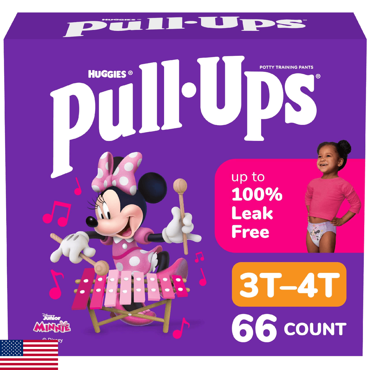 Pull-Ups Learning Designs Training Pants for Girls, 3t-4t, 66 Count - Image 1