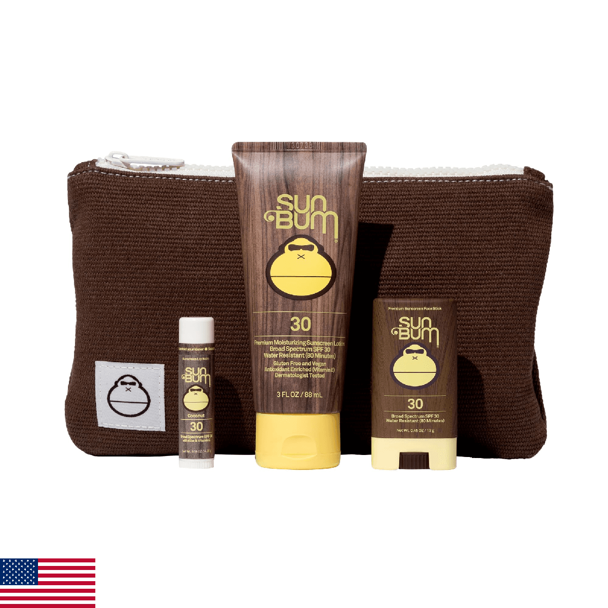 Sun Bum Road Tripper - Travel Sized Sun Care Pack with Sunscreen Lotion, Face St - Image 1