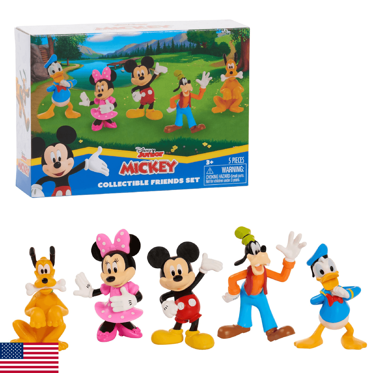 Mickey Mouse Collectible Figure Set, 5 Pack, Kids Toys for Ages 3 Up by Just Pla - Image 1