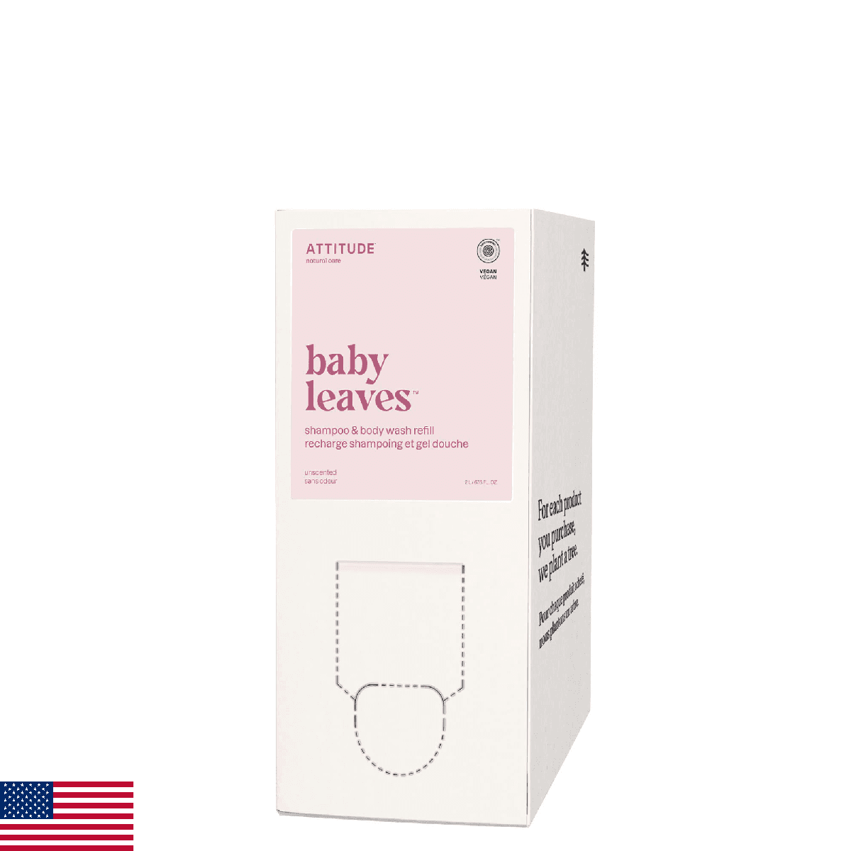 ATTITUDE Baby 2-in-1 Shampoo and Body Wash, EWG Verified, Dermatologically Teste - Image 1