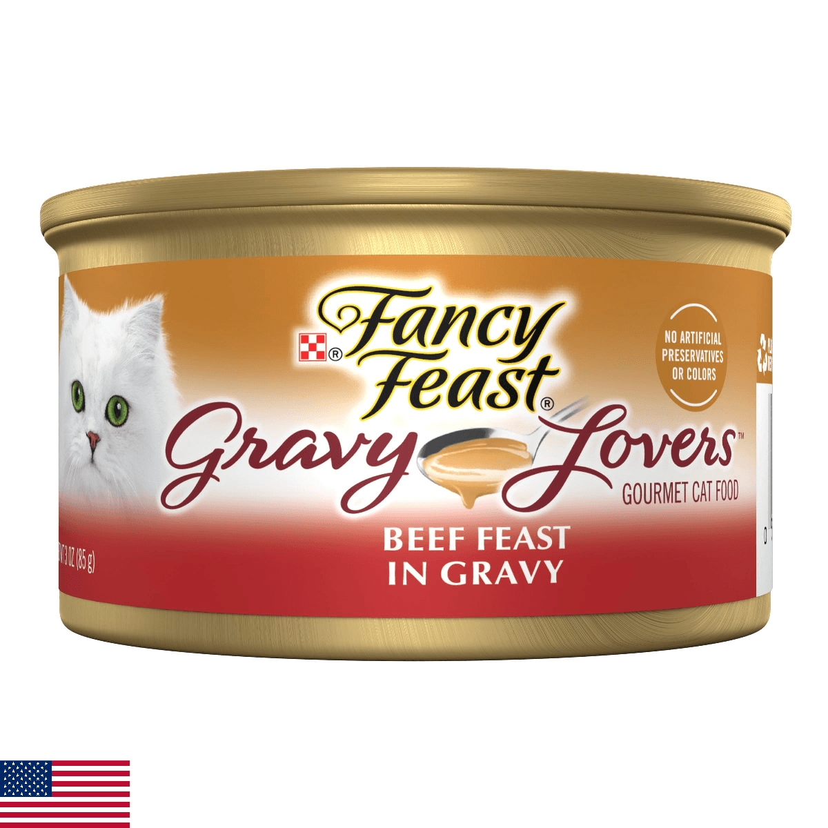 Purina Fancy Feast Gravy Lovers Beef Feast Grilled Gourmet Cat Food in Wet Cat F - Image 1