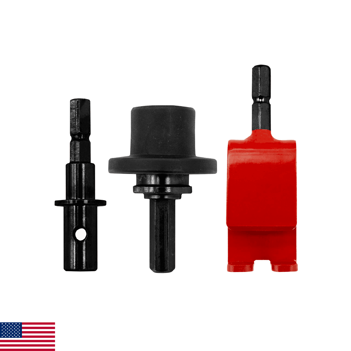 Eskimo 42494 Quick Connect Kit Drill-Adaptive Augers Red - Image 1