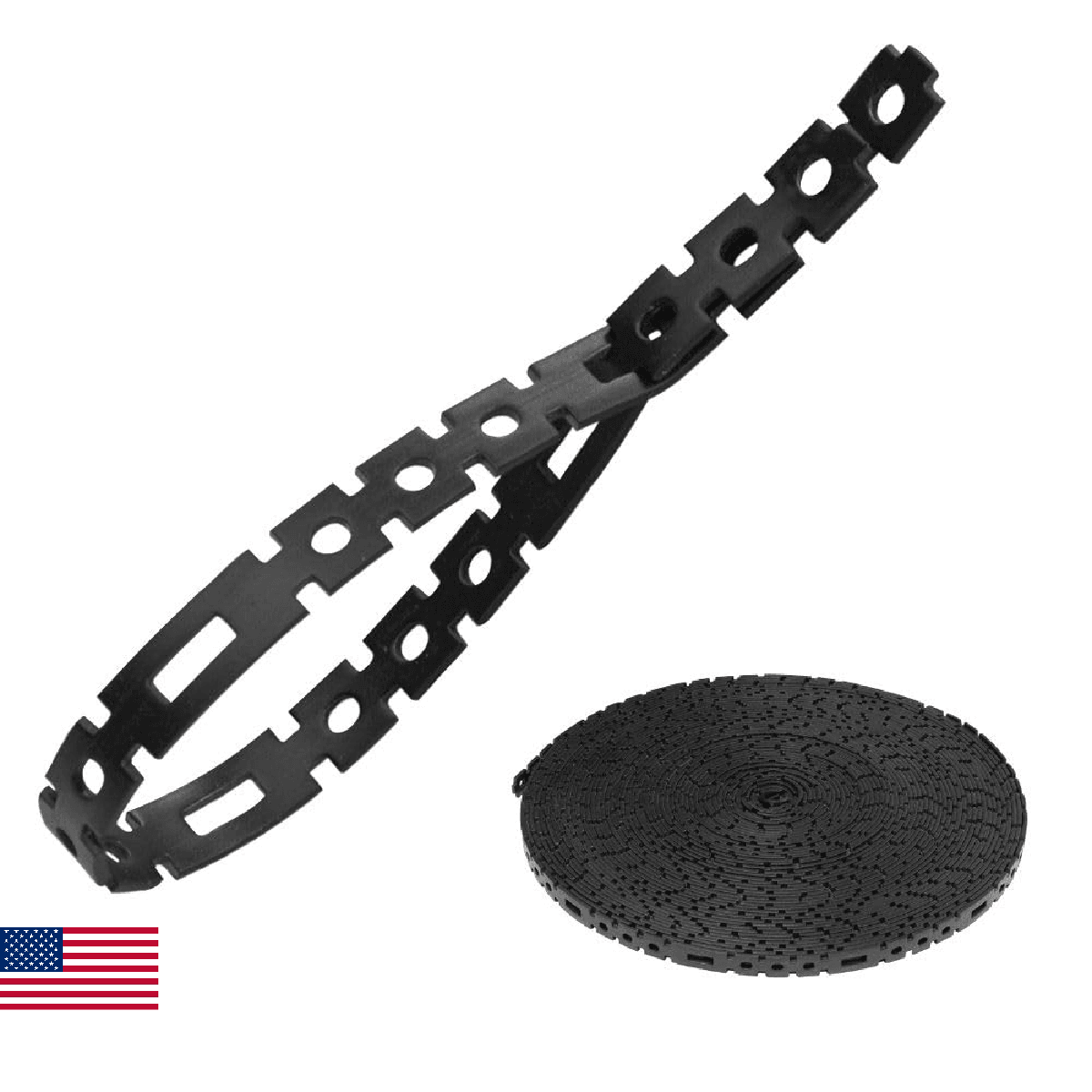 Klein Tools 450-700 Stretch Cable Tie Roll, Made in USA, Cable Management for Co - Image 1