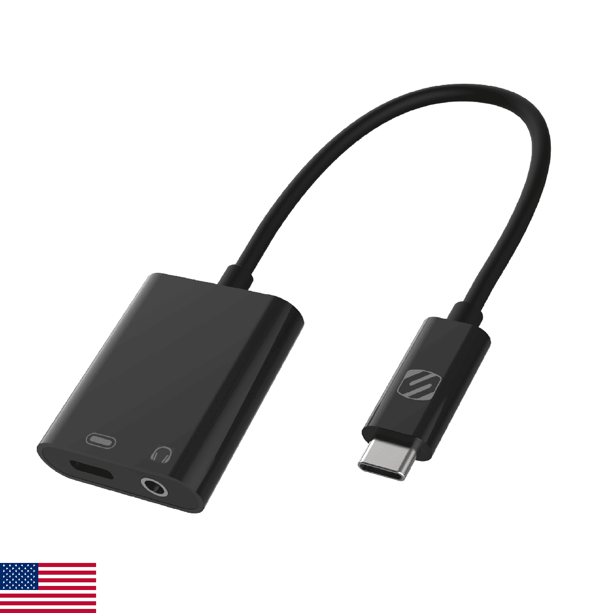 Scosche CAAP StrikeLine USB-C Headphone Adapter Female 3.5mm Aux Input - Image 1