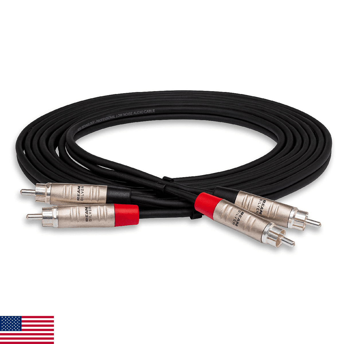 Hosa HRR-010X2 Pro Stereo Interconnect Cable - Dual RCA, 10 ft - Image 1