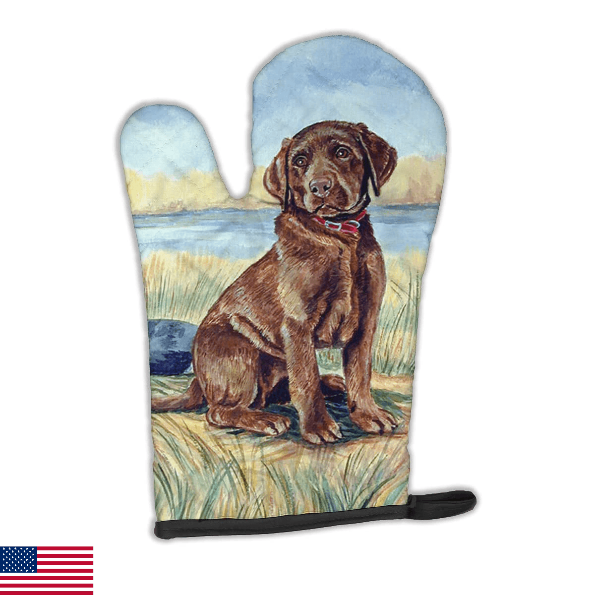 Caroline's Treasures 7090OVMT Chocolate Labrador Puppy Oven Mitt Heat Resistant - Image 1