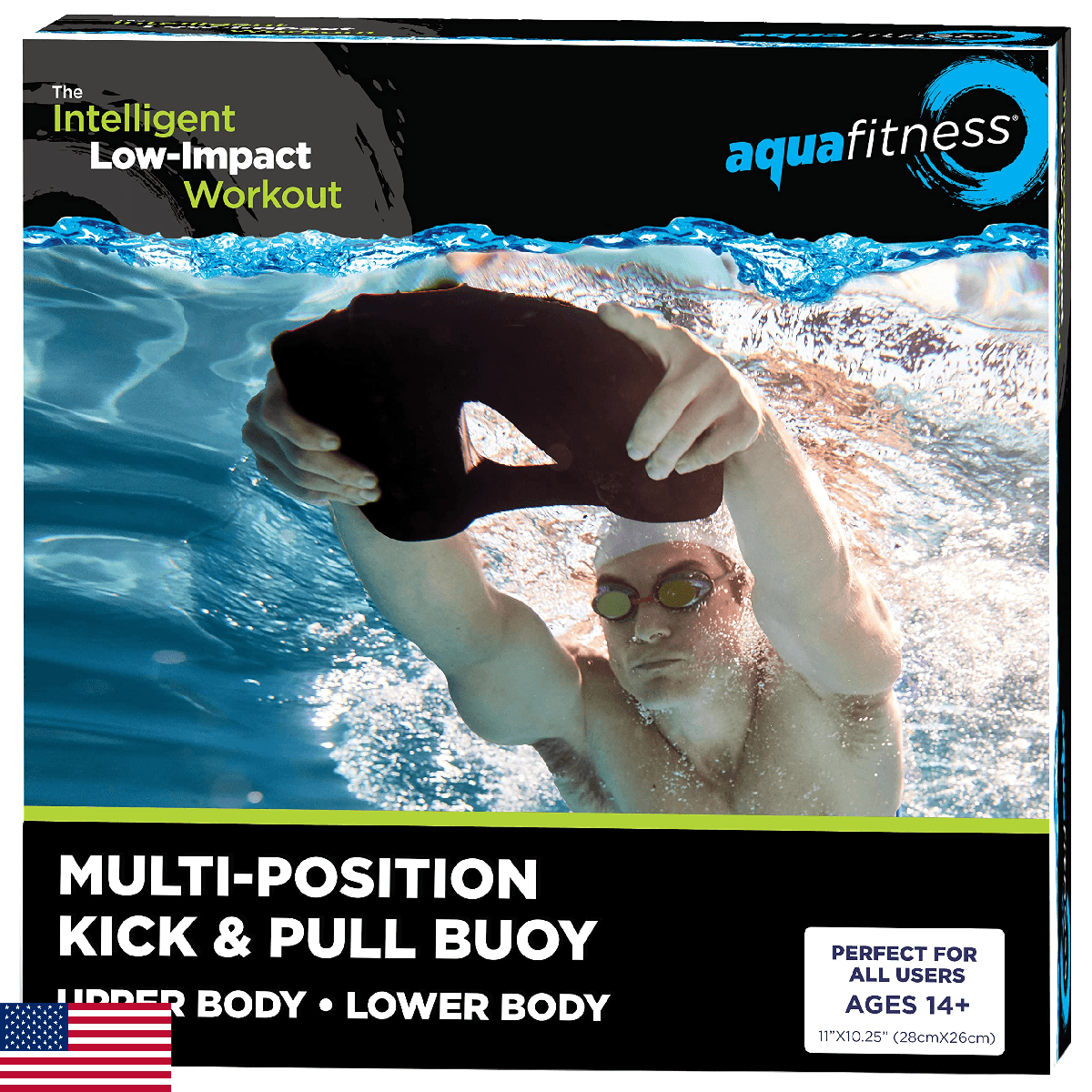 AQUA Fitness 3-in-1 Combo Pull Kick Swim Kickboard EVA Foam Adults - Image 1