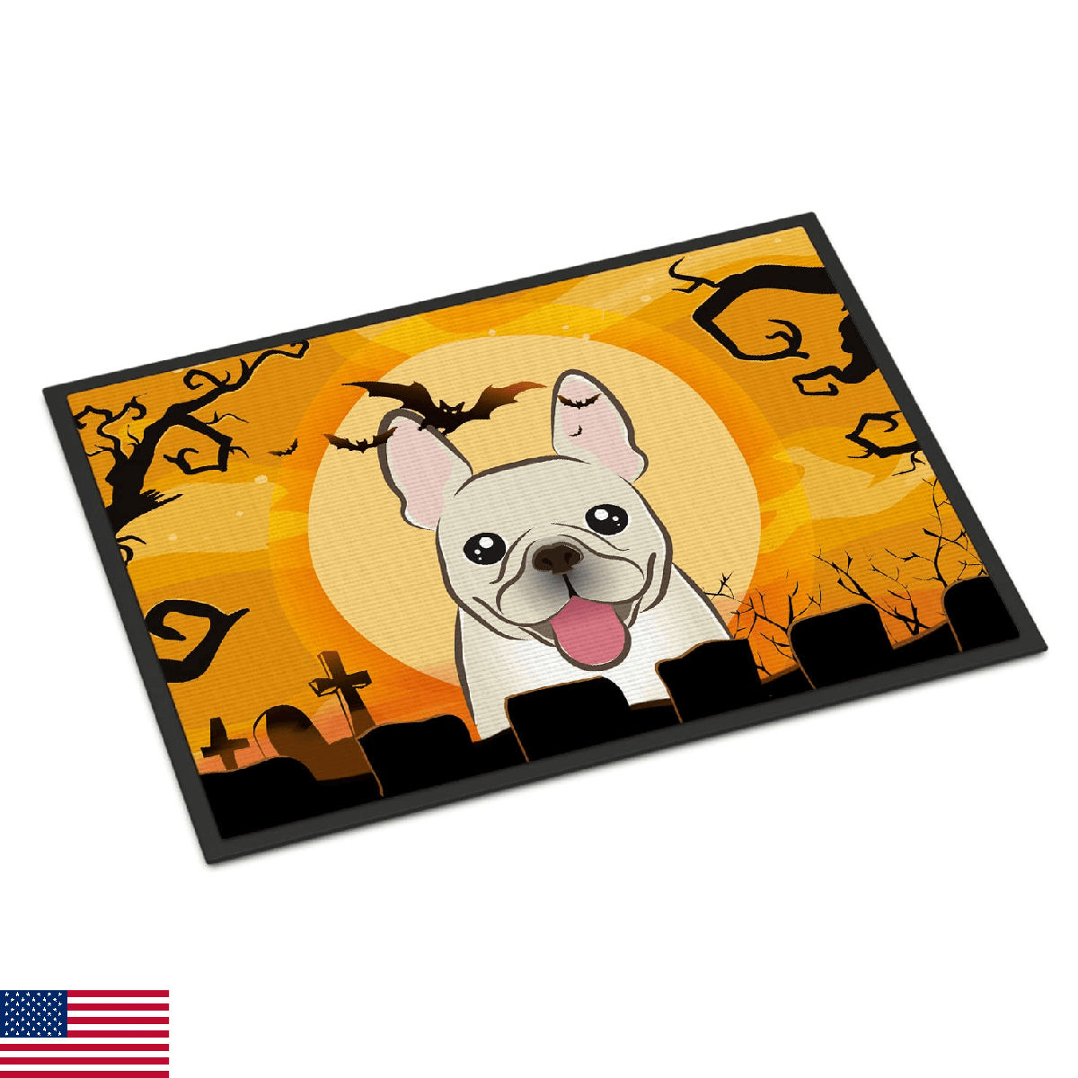 Caroline's Treasures Halloween French Bulldog Doormat 24x36 Indoor/Outdoor - Image 1