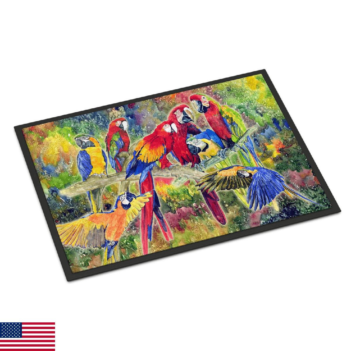 Caroline's Treasures 8600MAT Parrot 18x27 Indoor/Outdoor Doormat - Image 1