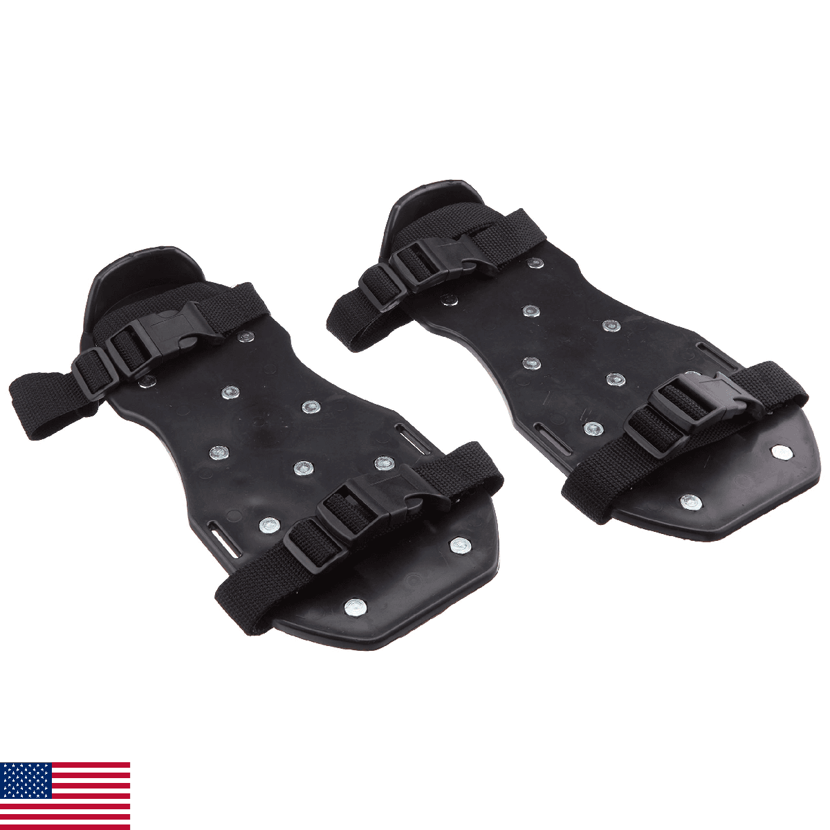 Midwest Rake Spiked Shoes, Black, 3/4" Sharp Spikes, 46106 - Image 1