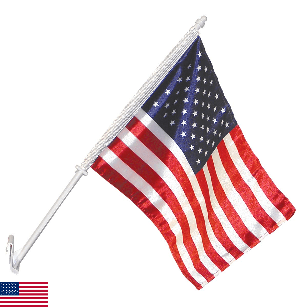 Annin Flagmakers U.S. Car Window Flag USA-Made, 11 x 14 Inches (Model 71808) - Image 1