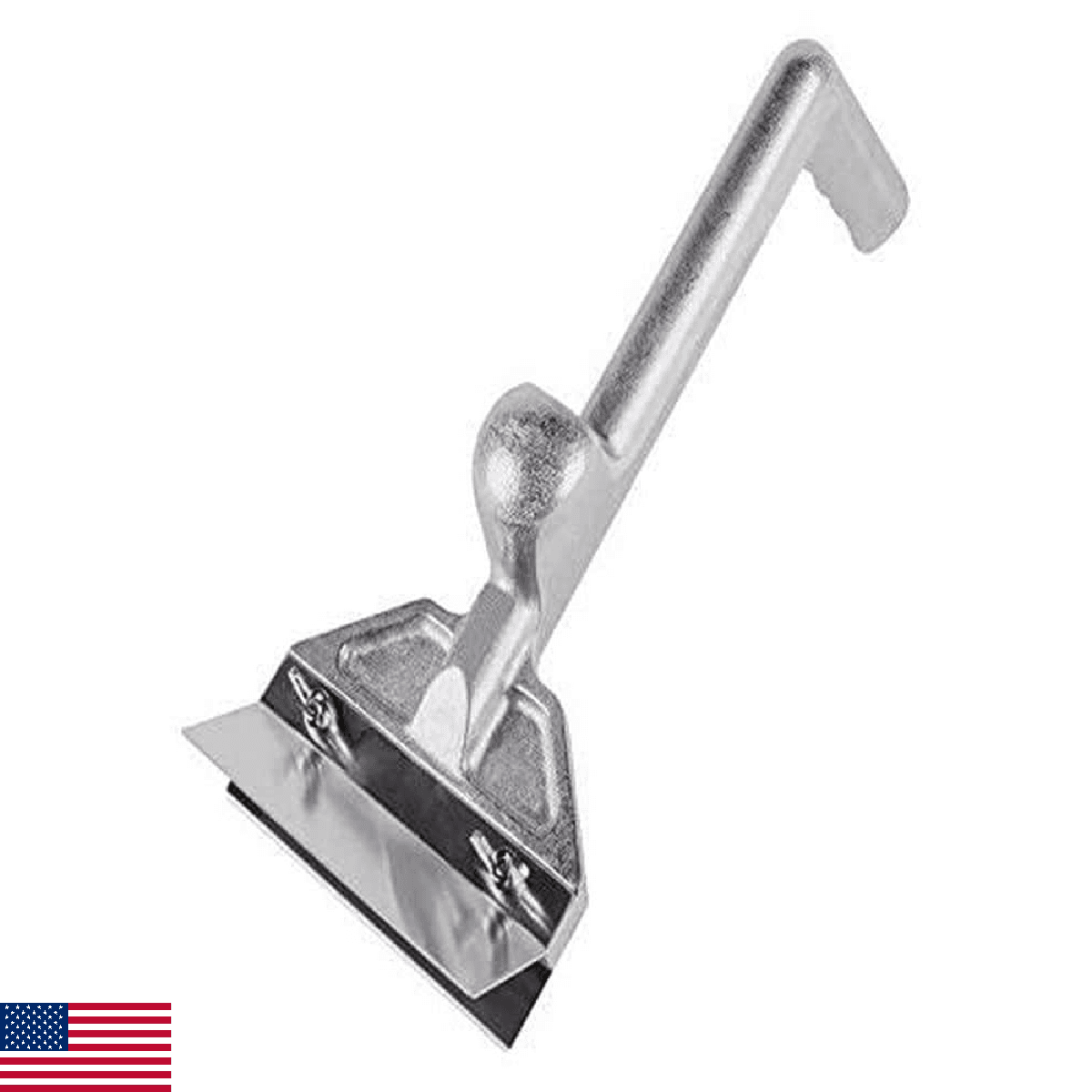 Global Solutions GS4350 Aluminum Grill Scraper with Removable Blade Silver - Image 1