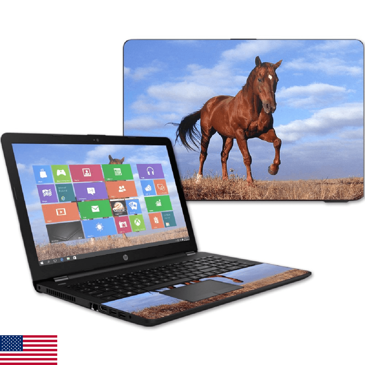 MightySkins HP 15t (2017) 15.6" Laptop Skin Horse Vinyl Decal Cover Protective - Image 1