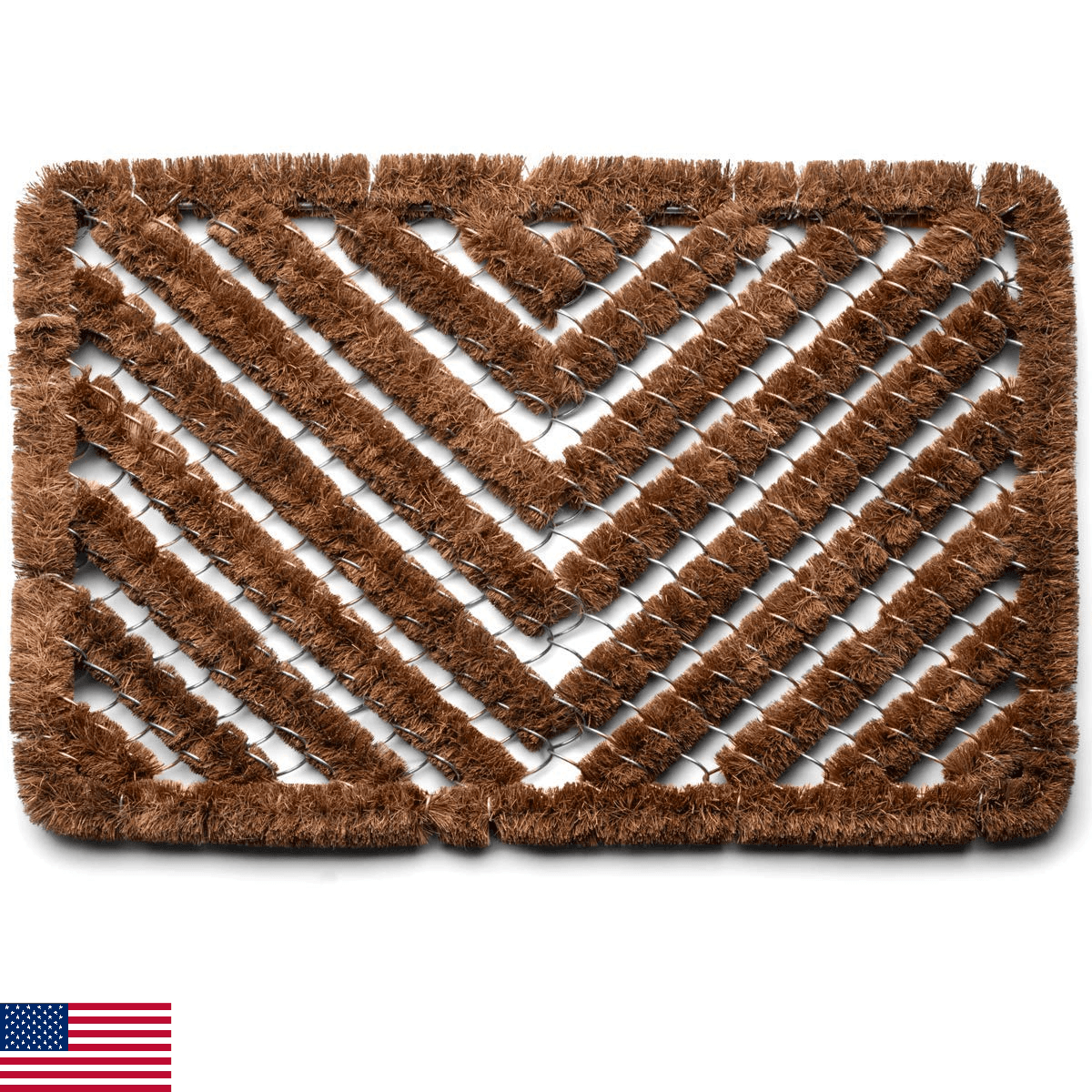 Kings County Tools Natural Coir Doormat 23x17.5in Outdoor Indoor Entrance Heavy - Image 1