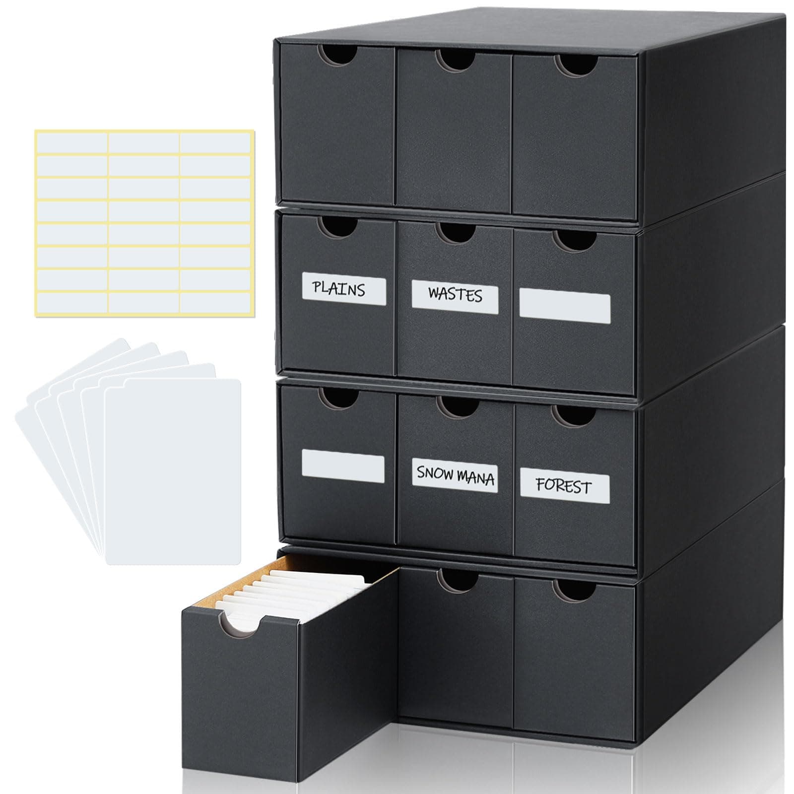 Cholemy Trading Card Storage Box Organizer 15000+ w/ 70 Cardboard Dividers - Image 1