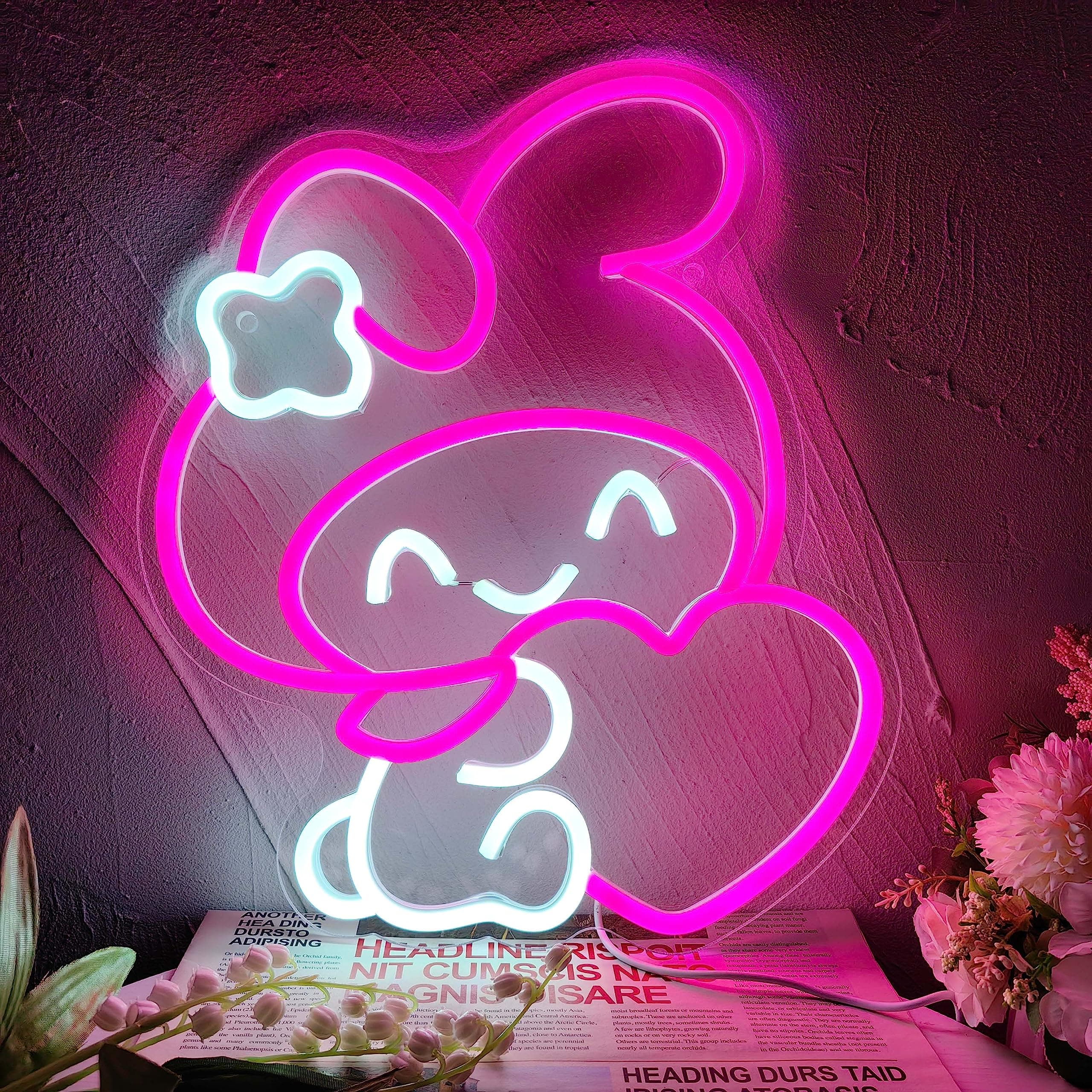 Melody Neon Sign Anime Neon Sign for Wall Decor Janpanese Neon Light for Bedroom - Image 1