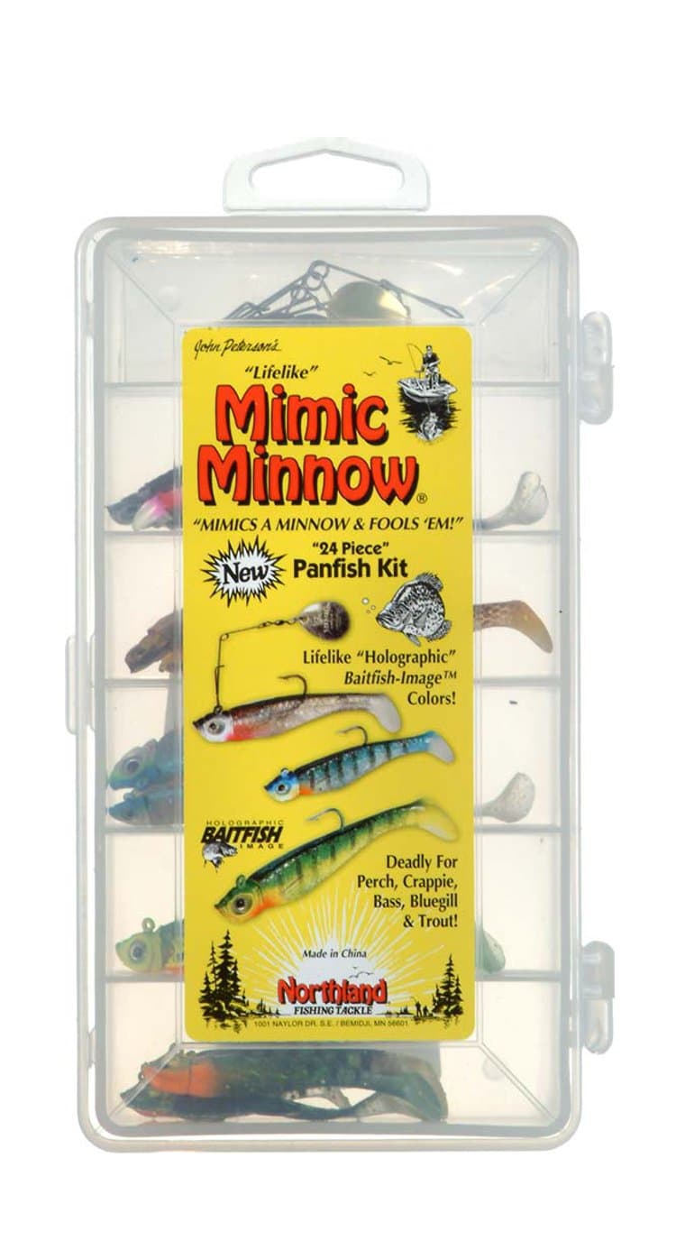 Northland Mimic Minnow Panfish Lure Kit - Assorted for Bluegill, Perch, Crappie - Image 1