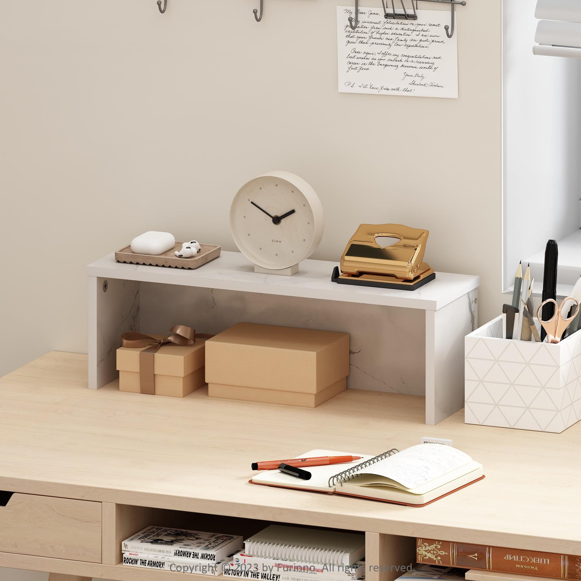 Furinno Classic 18-Inch Desk Organizer: Desktop Storage for Home/Office - Image 1