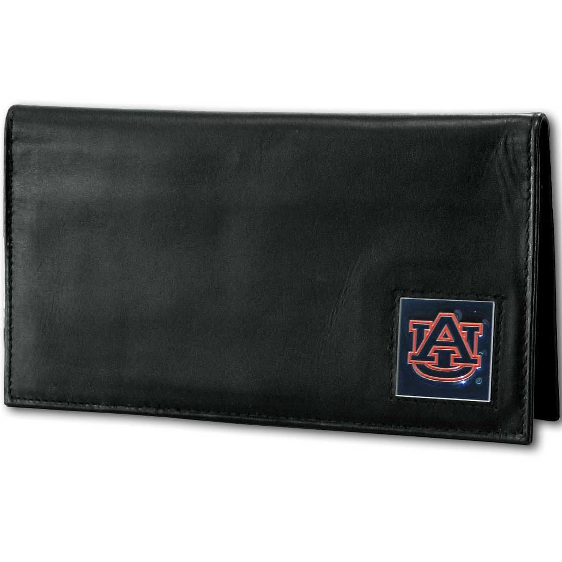 Auburn Tigers Deluxe Leather Checkbook Cover - Officially Licensed NCAA - Image 1