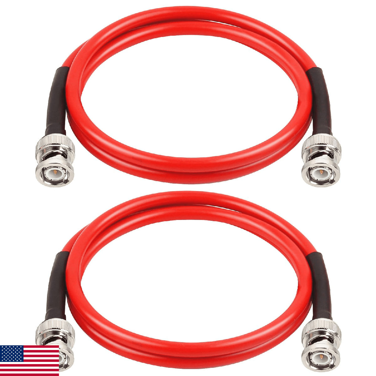 MOOKEERF BNC Male to Male Coaxial Cable 50 Ohm RG8X Ultra Low Loss for Antenna - Image 1