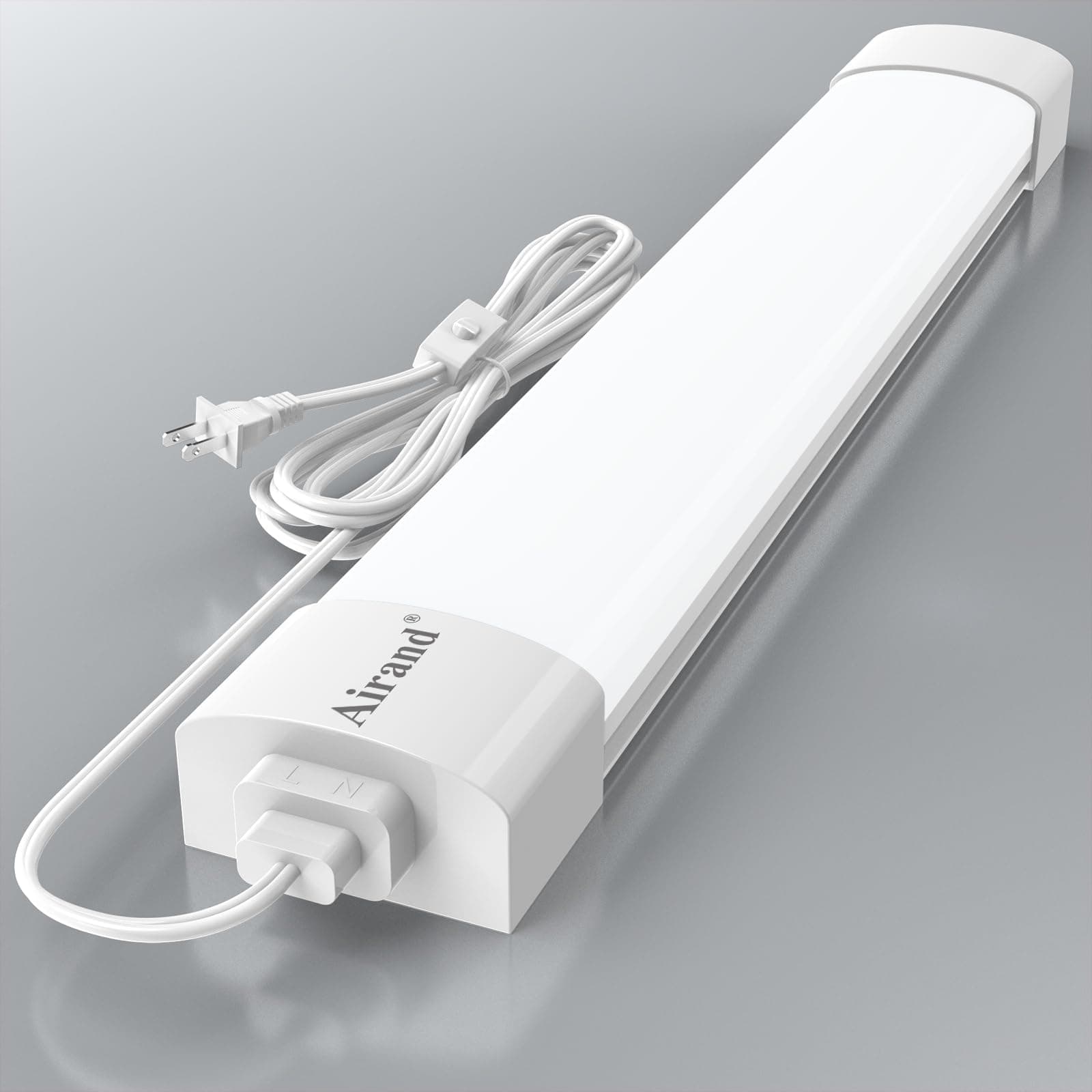 LED Ceiling Light with Plug 16W 5000K Linkable Tube Lights for Garage Kitchen Of - Image 1