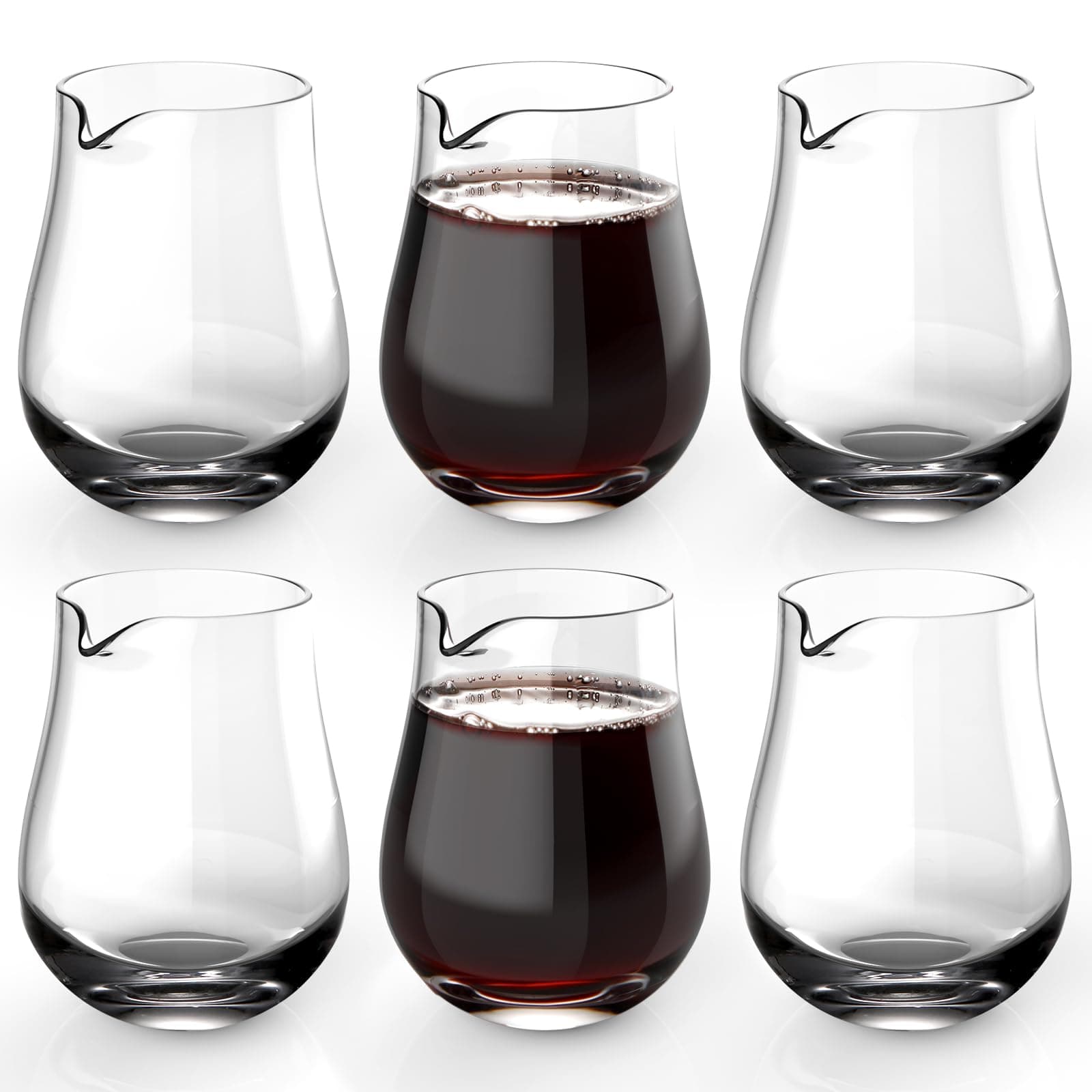 NUTRIUPS 6 oz Mini Individual Carafe, Single Portion Decanter for Wine Tasting - Image 1