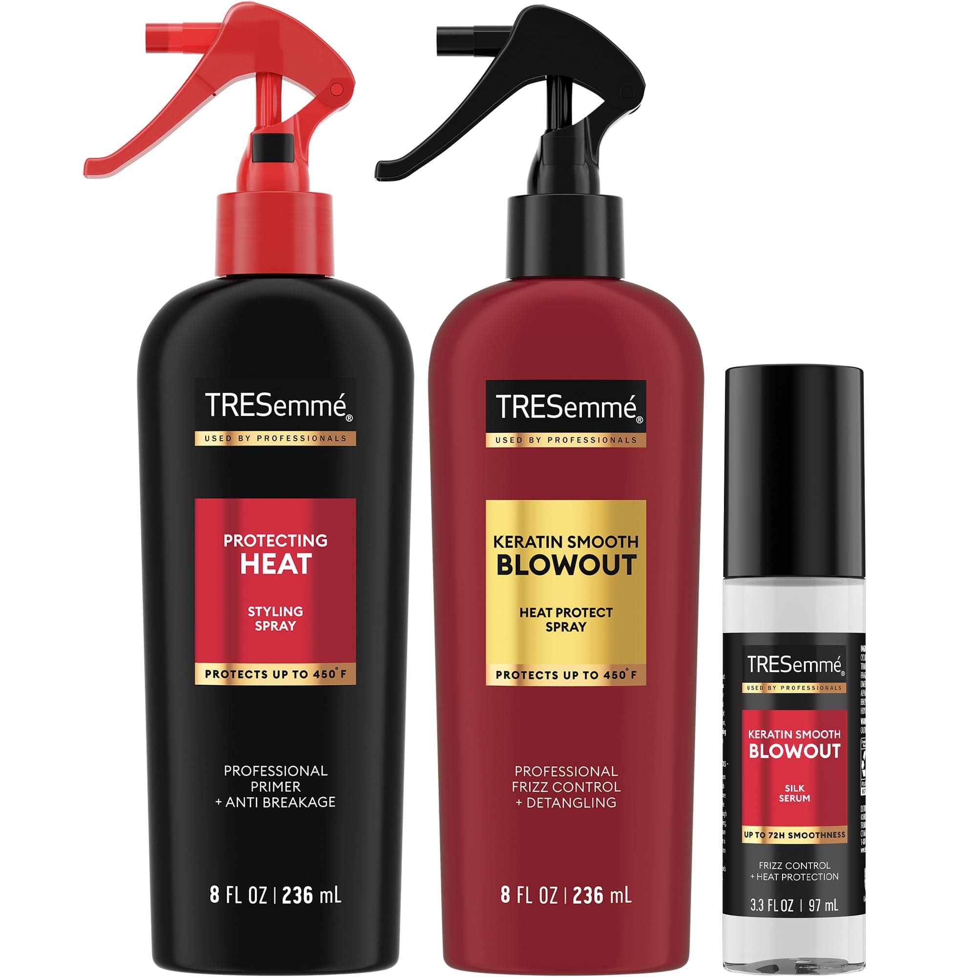 TRESemmé Blowout Kit: Heat Protect Spray (2x8oz) & Keratin Smooth Serum (3.3oz) - Image 1