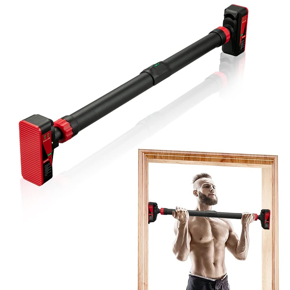 Pull Up Bar for Doorway, Chin-Up, No Screws, 440lbs, Adjustable 27.6"-36.2" - Image 1