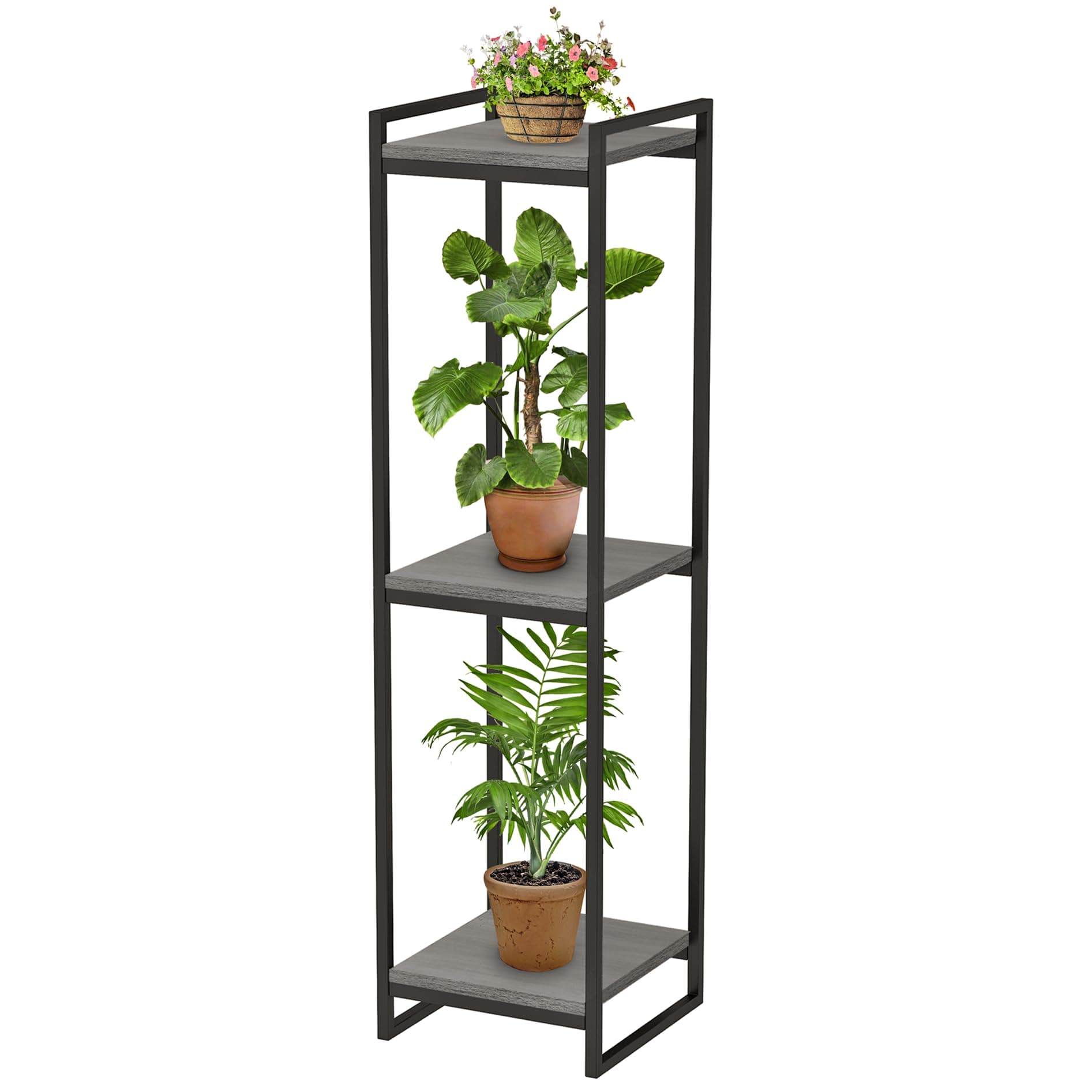 FONHAYE 45" 3-Tier Modern Indoor Corner Plant Stand Shelf Flower Pot Holder - Image 1