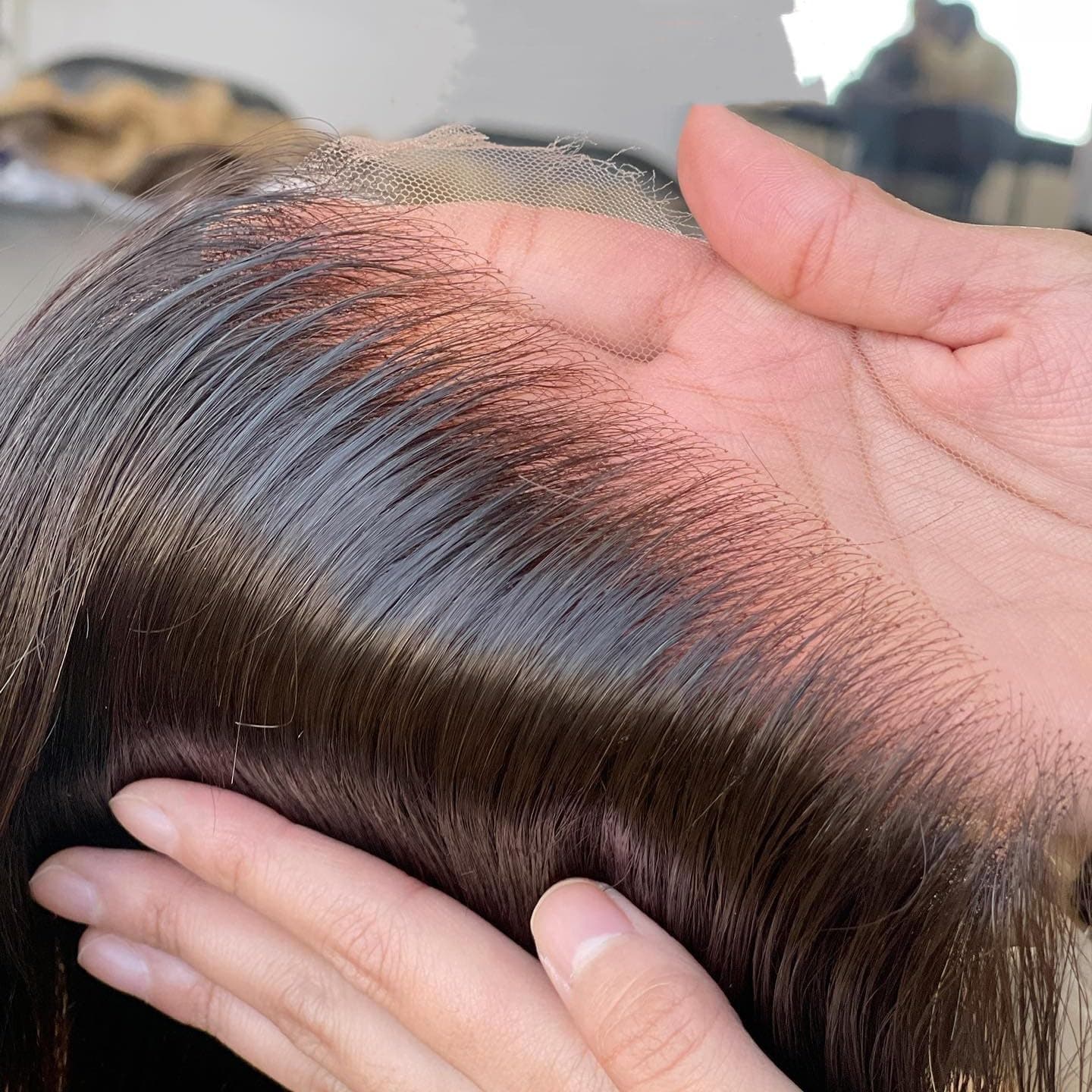 Aorbige 5x5 HD Swiss Lace Melt Closure Straight Natural Black 14 Inch - Image 1