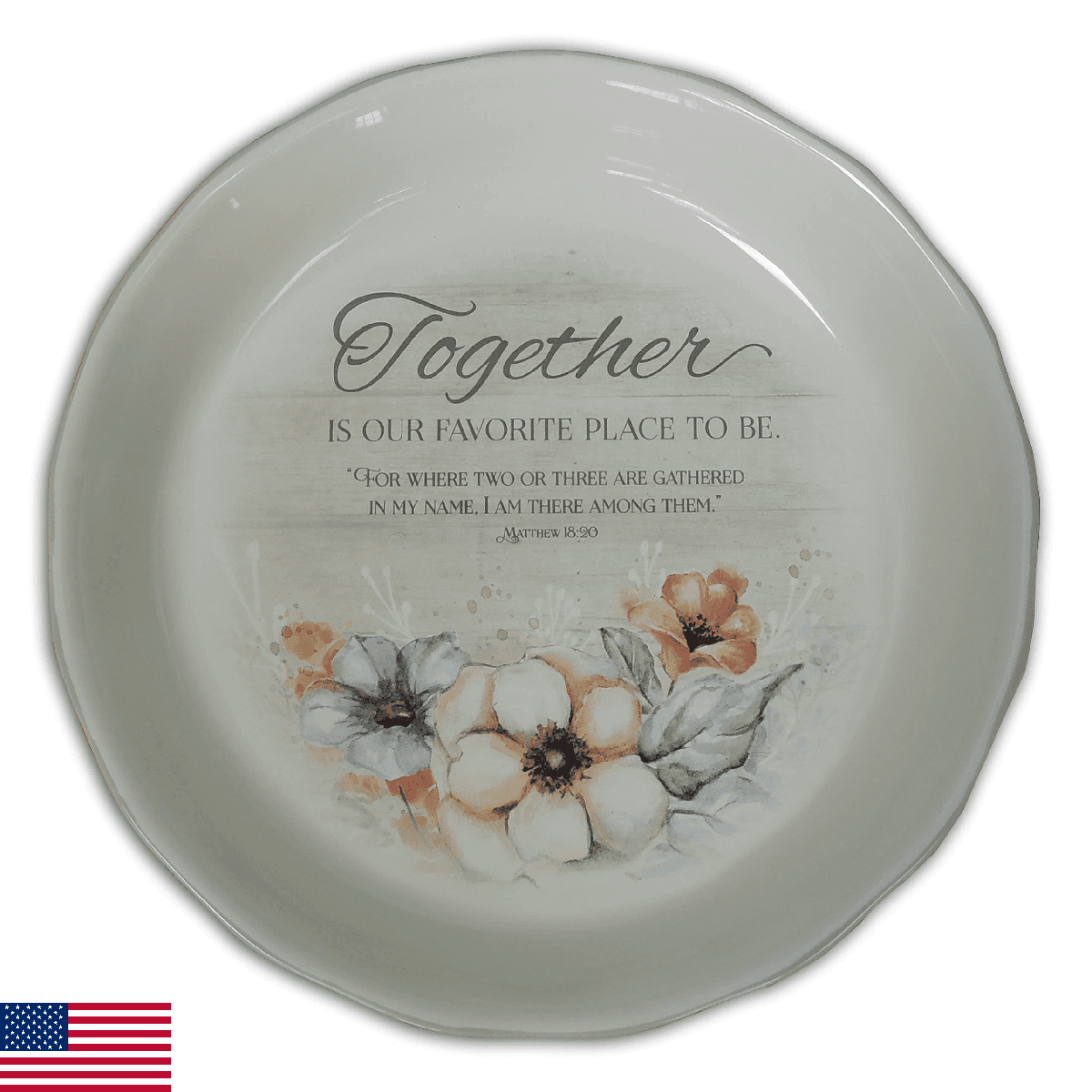 Abbey & CA Gift Together Favorite Place Pie Plate - Image 1