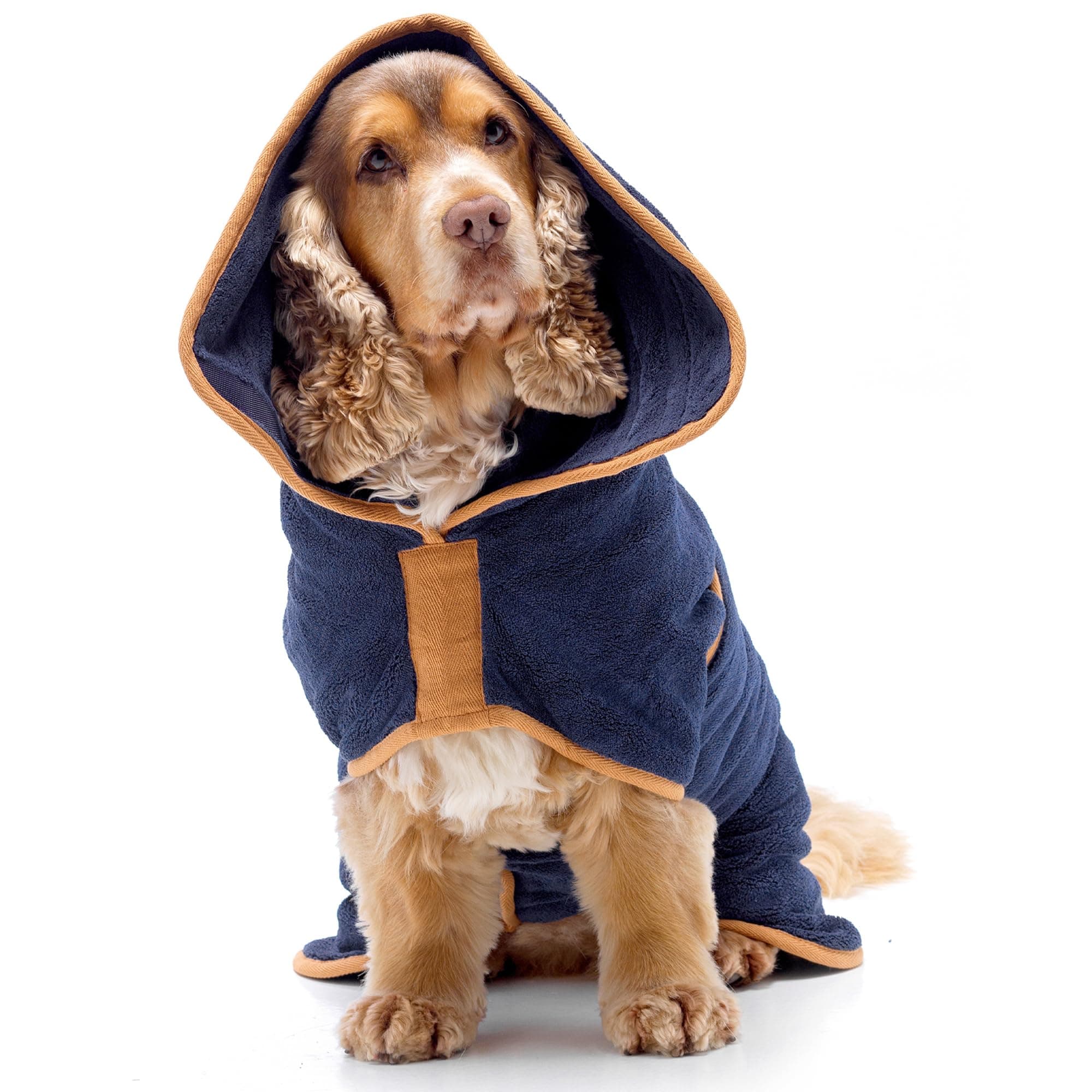 Lucky Pooch Dog Robe - Luxurious, Ultra Absorbent Bathrobe Dries Dogs Fast - Image 1