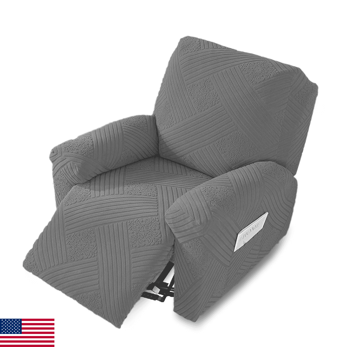 Northern Bros Oversized Stretch Recliner Cover Stay in Place Protector - Image 1