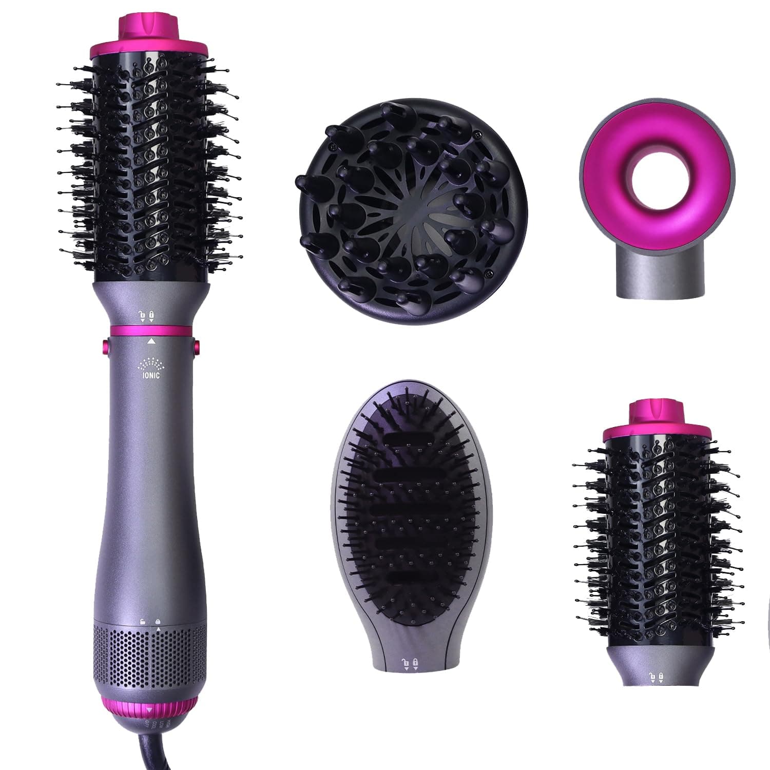Hair Blow Dryer Brush 4-in-1, Multi Styler with Negative Ion, Diffuser, Straight - Image 1