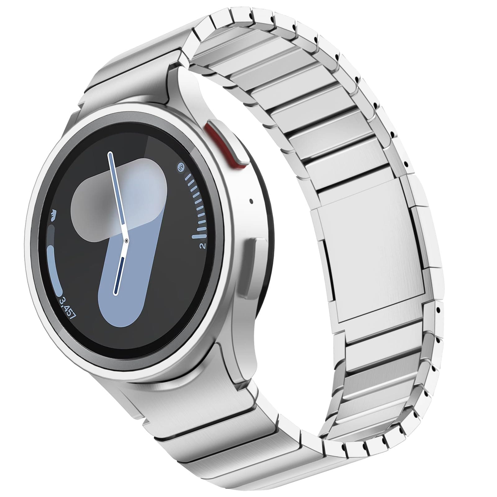 FULLIFE Band for Samsung Galaxy Watch 7 6 5 4 40mm 44mm, Stainless Steel No Gap - Image 1