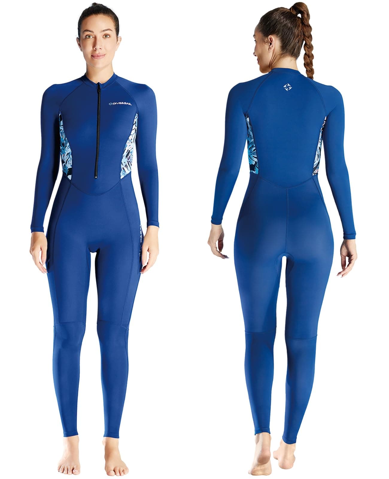 Skyone Diving Skins for Women Men, Thin Wetsuits Swimsuit Full Body Rash Guard, - Image 1
