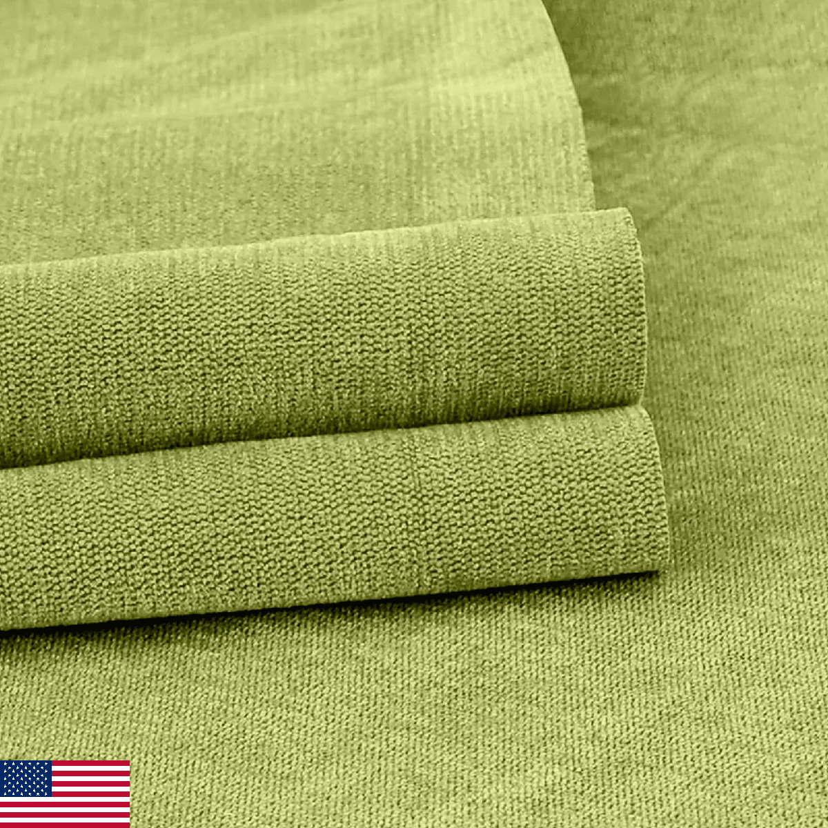 58"x80" Green Chenille Fabric Luxury Soft Home Decor Upholstery - Image 1